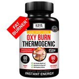 Kaya Naturals Oxy Burn – Bouteille de capsules pour énergie et contrôle de l'appétit.