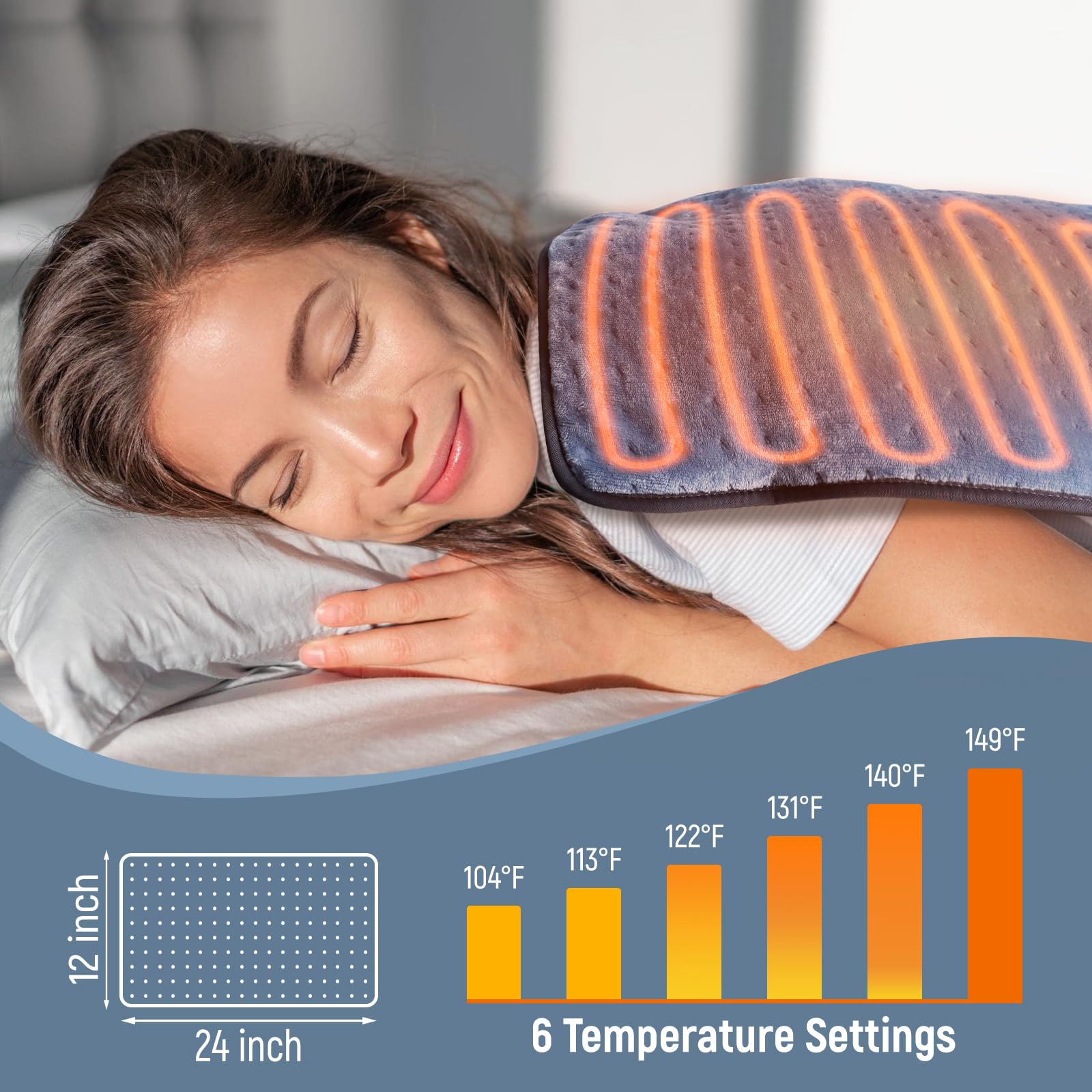 Kdti coussin chauffant dos et épaules en action pour le confort