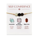 Kefley bracelet confiance avec œil-de-tigre, stimulant la motivation et la concentration.