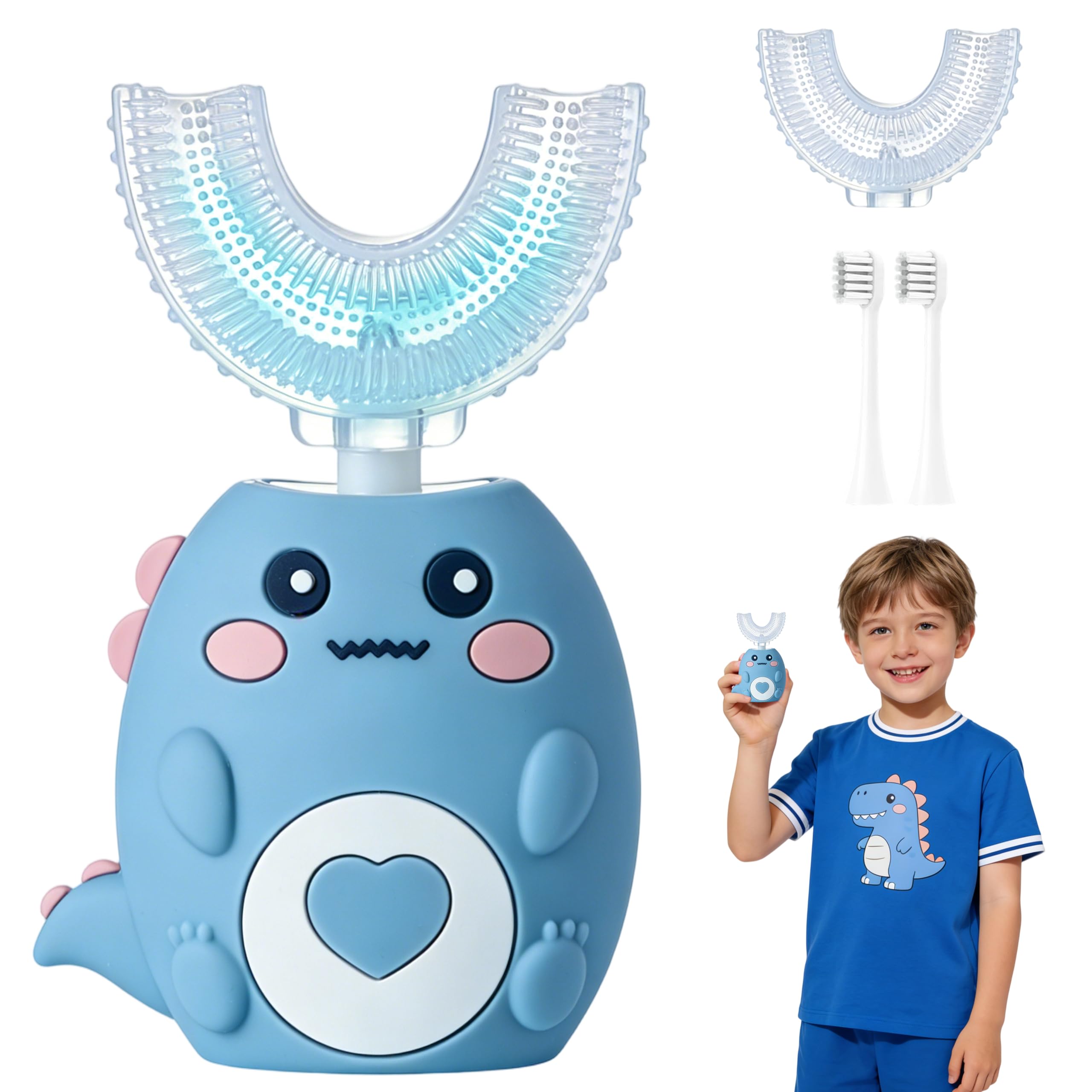 KEGOZ brosse dentaire enfant UC360 visuel 1, nettoyage 360° sûr et efficace.