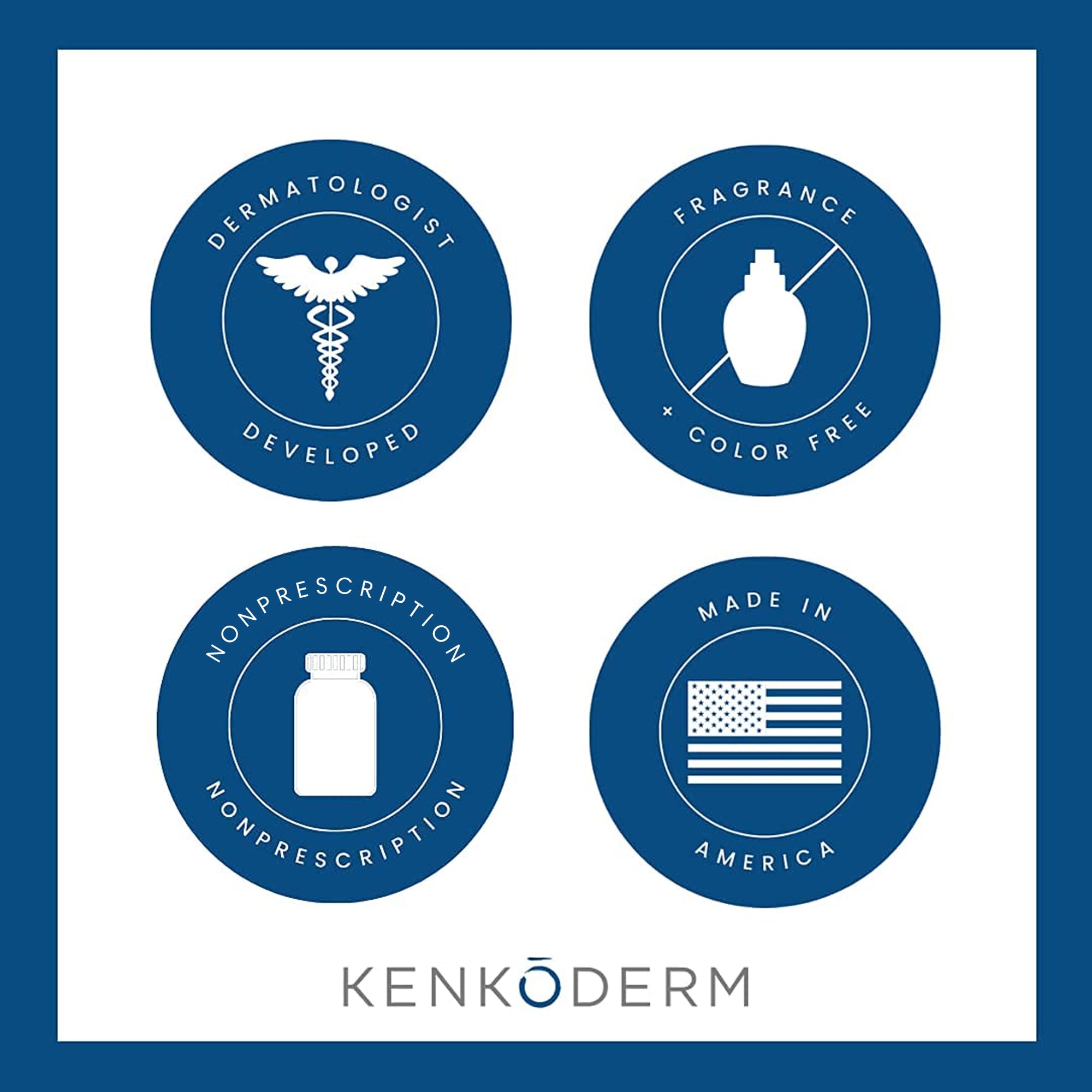Kenkoderm emballage durable et pratique pour le rituel.