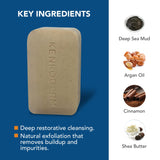 Kenkoderm texture douce boue mer morte pour exfoliation légère.
