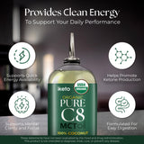 Emballage scellé Keppi MCT organique C8 sans saveur garantit fraîcheur.