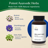 Kerala Ayurveda Brahmi Pearls - Mélange d'herbes soutenant clarté mentale et énergie