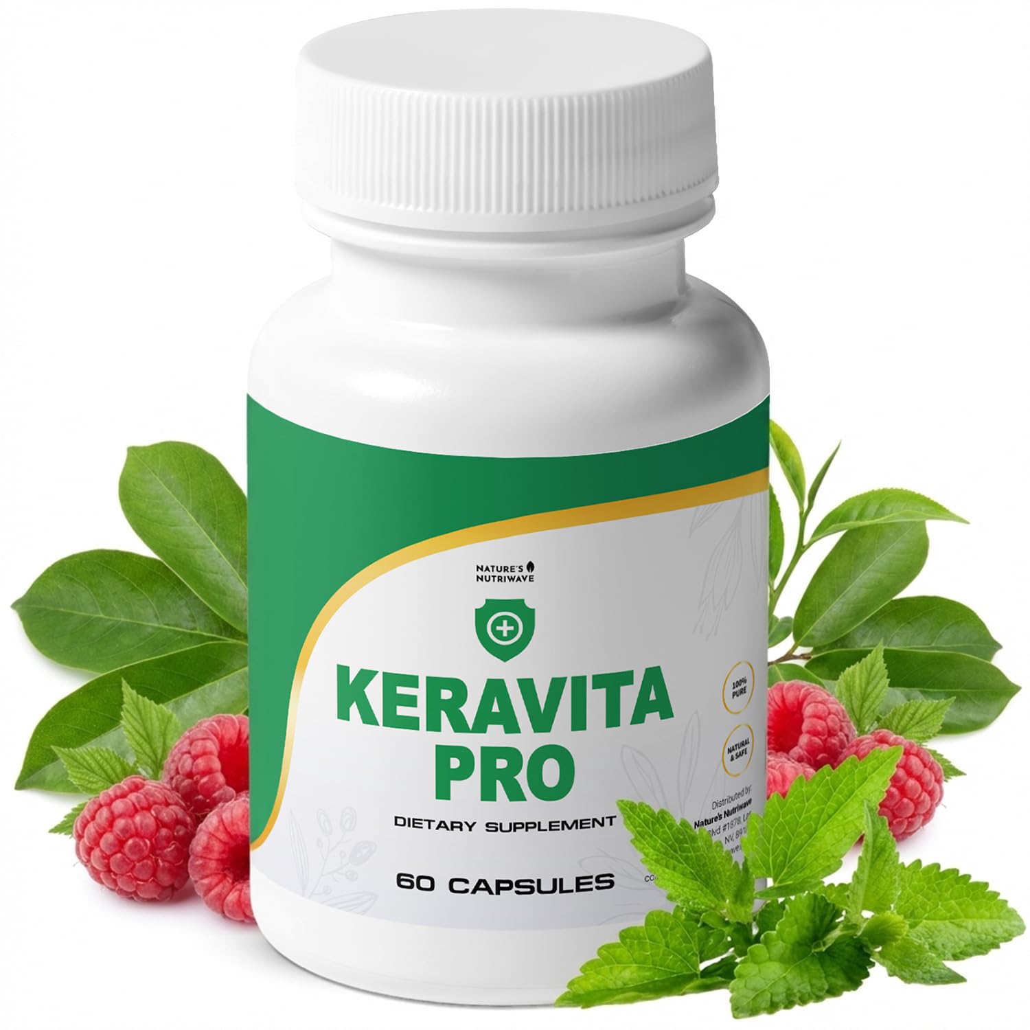 Keravita Pro – bouteille exposée, soutien potentiel des ongles et cheveux