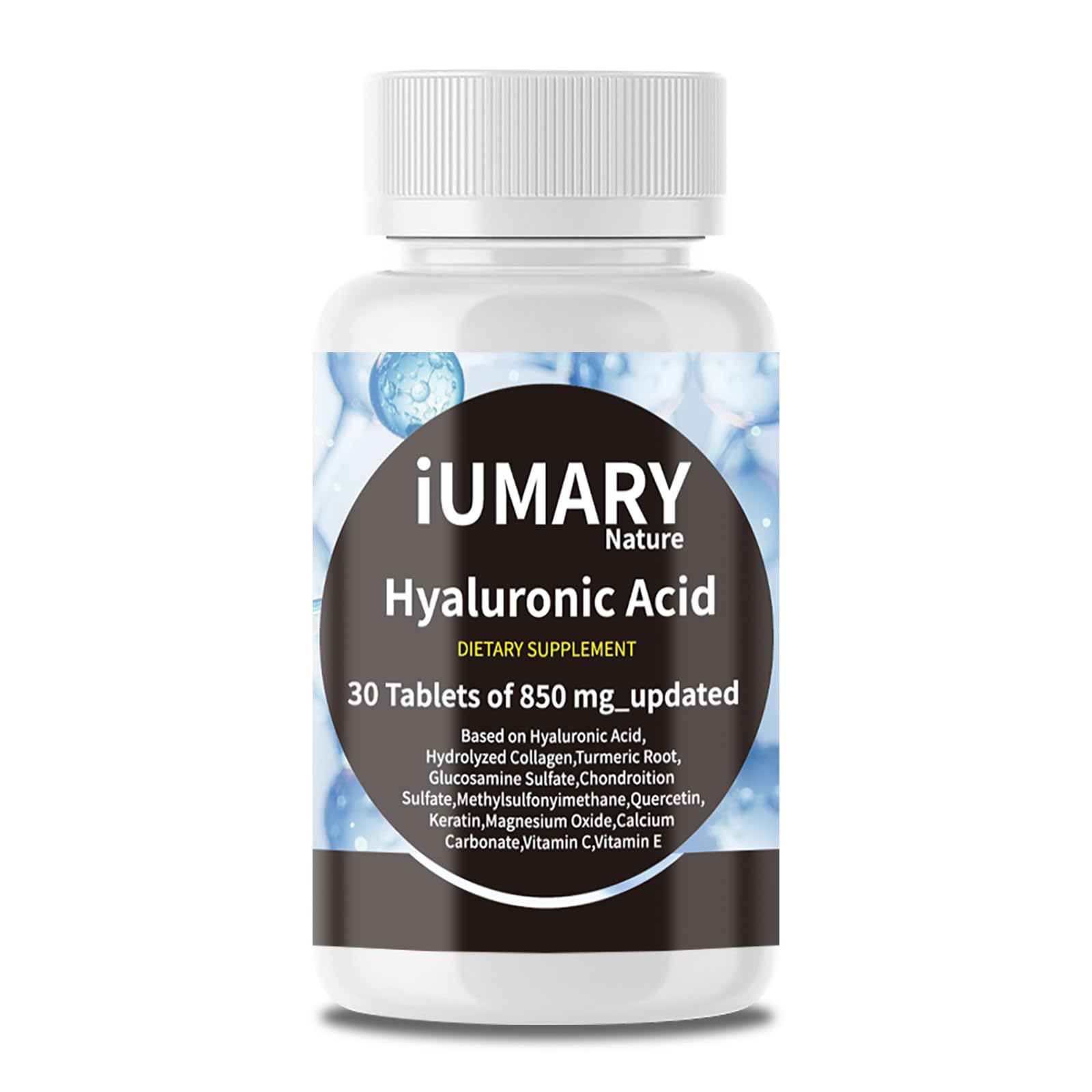 Keszciy acide hyaluronique bouteille 850 mg: soutien possible articulations et peau.