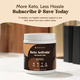 KETO ACTIVATE sans lactose et sans additifs, option propre pour une boisson keto.