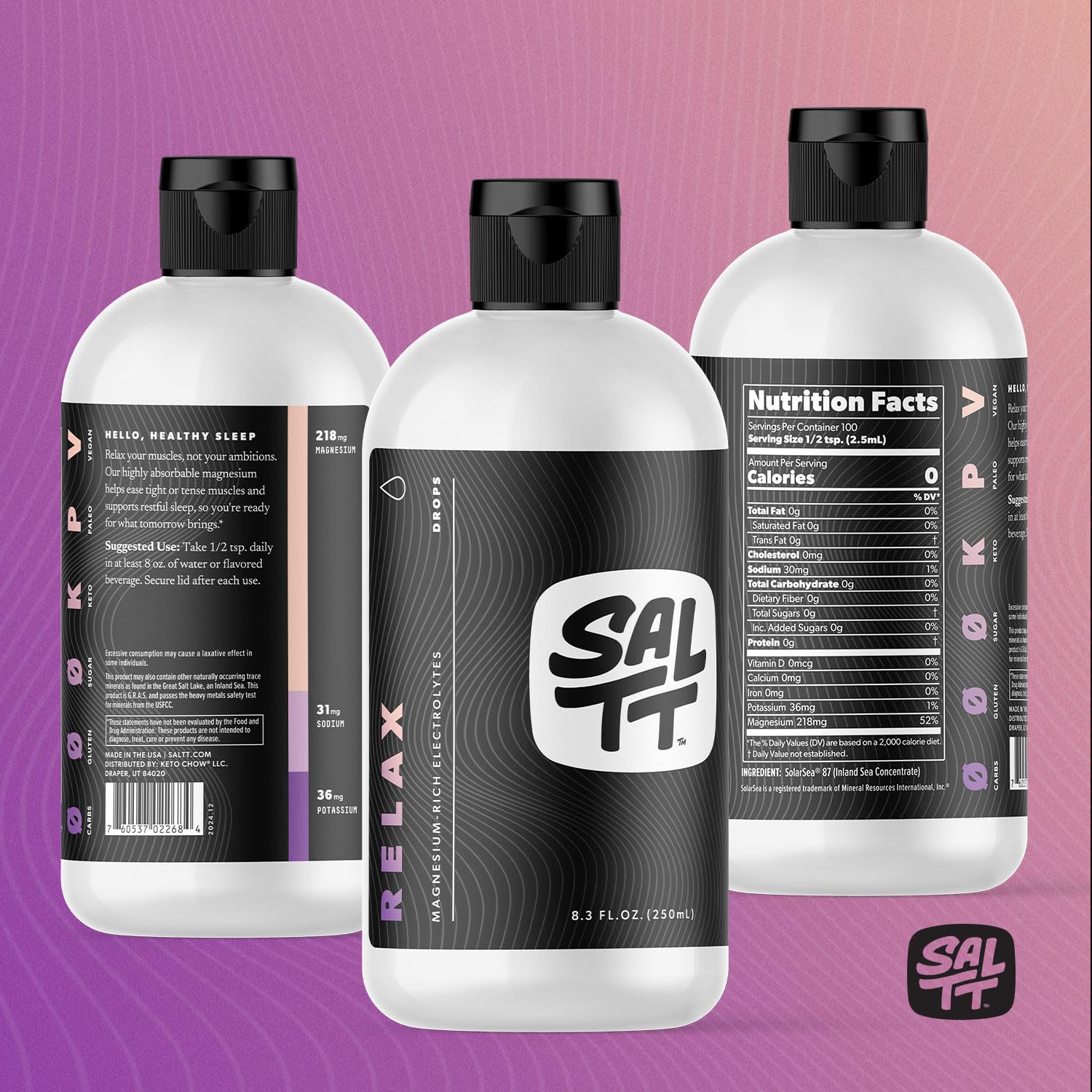 Utilisation quotidienne SALTT Relax, mélange rapide et pratique.