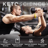 Keto Science Keto Shake Chocolat – pot de 14 portions avec collagène et protéines.
