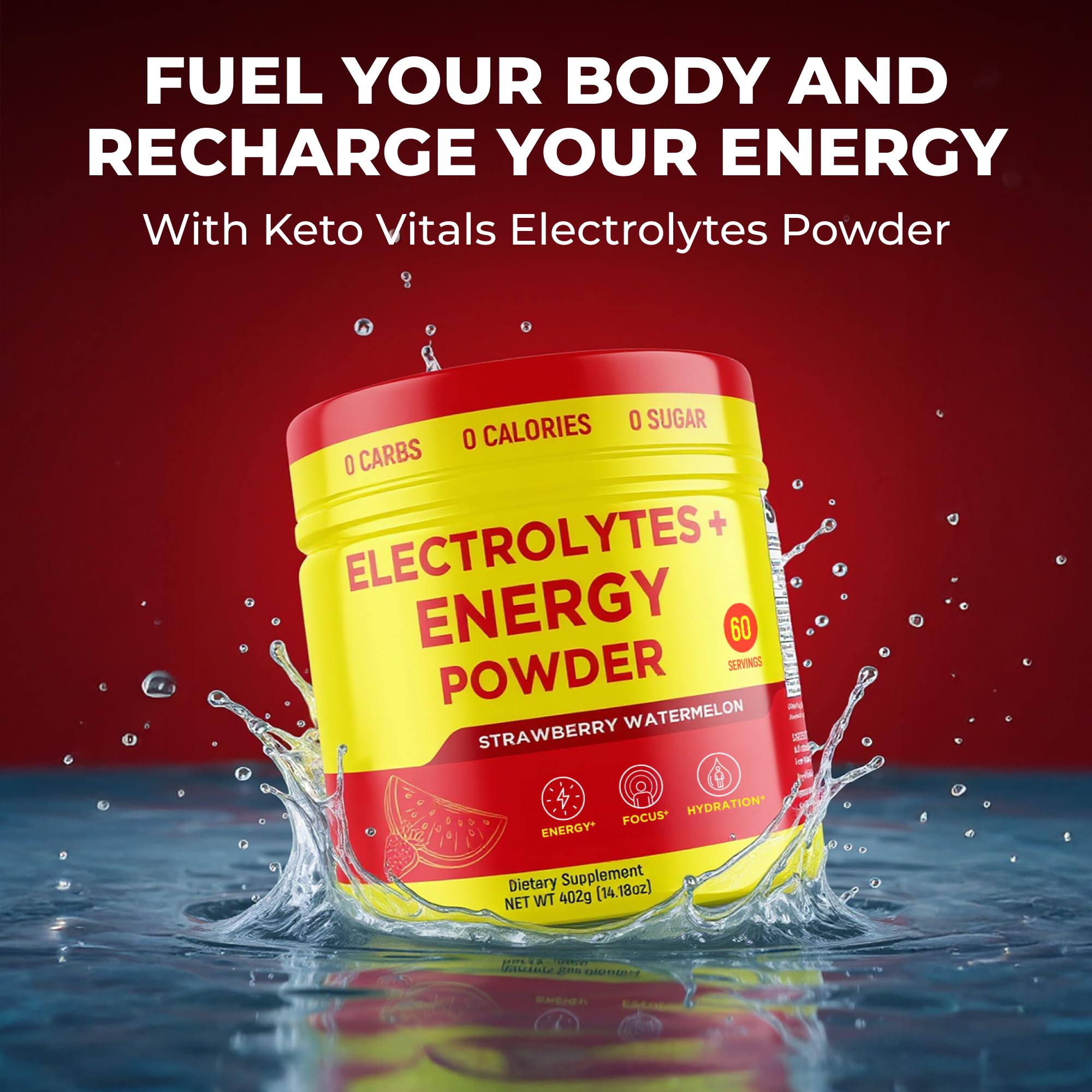 Keto Vitals 60 portions faciles à préparer pour vos séances.