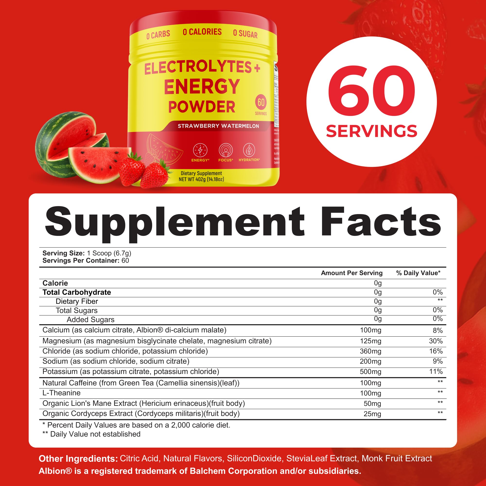 Keto Vitals énergie électrolytes sans sucre favorisant l'hydratation continue.