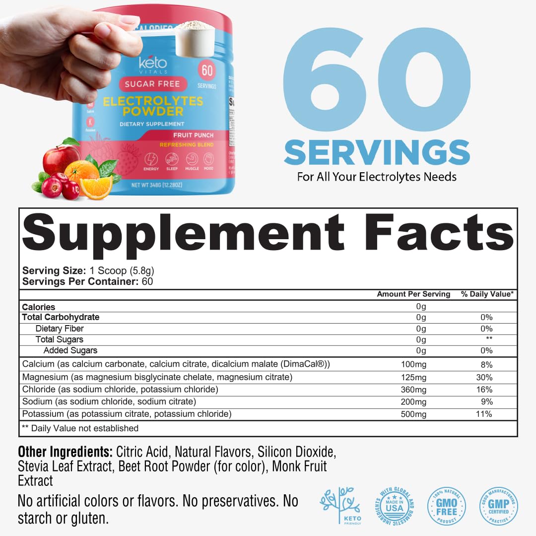 Pelle doseuse Keto Vitals Électrolytes, dosage précis pour une énergie durable.