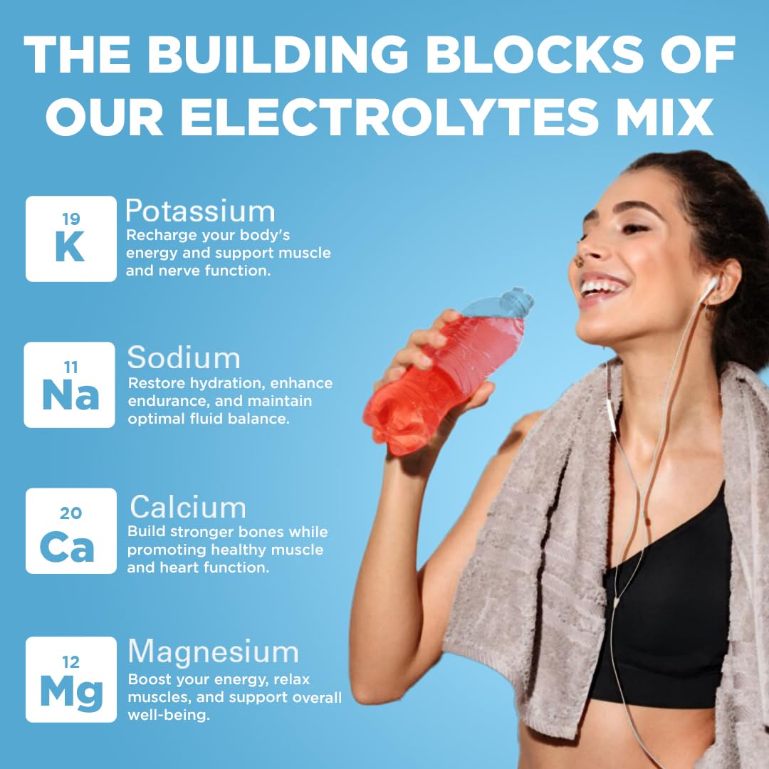 Variété de saveurs Keto Vitals Électrolytes, goût frais sans sucre.