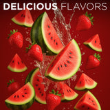 Keto Vitals saveur fraise-pasteque dans une boisson rafraîchissante.