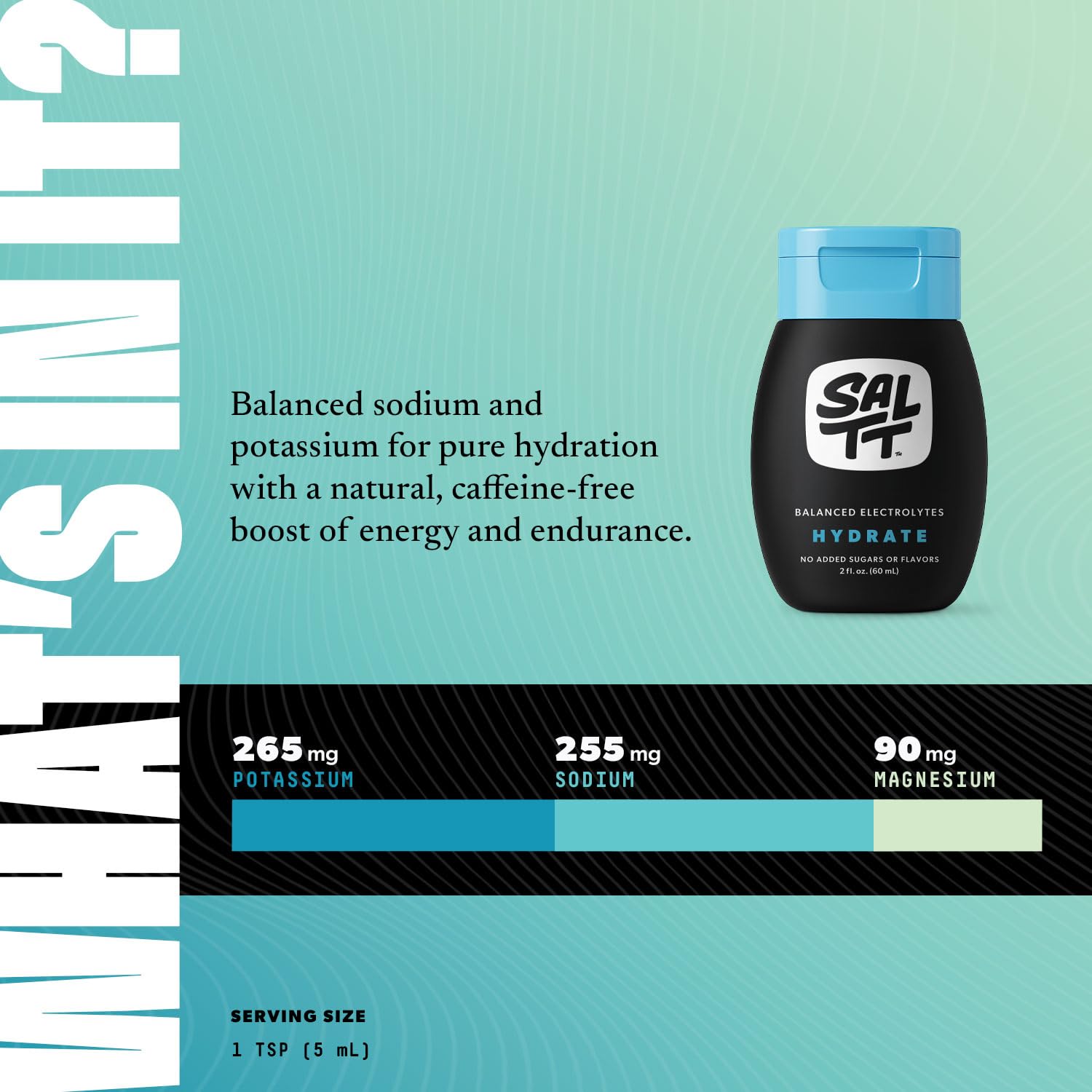 SALTT Hydrate gouttes – dose précise pour électrolytes sans sucre
