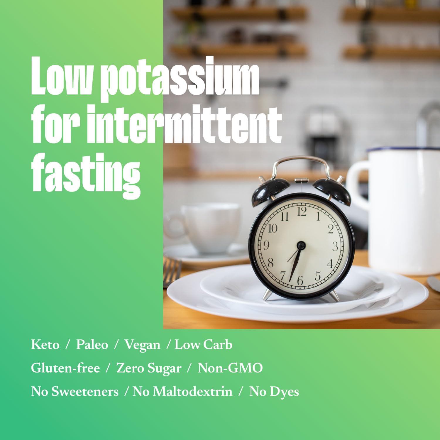 Détail de la dose Sodium et Magnésium sur SALTT Low-K Fasting Drops.