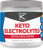 Ketologic Poudre Électrolytique Keto Saveur Tropicale, emballage attrayant pour hydratation pratique
