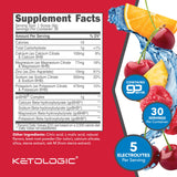 Poudre Ketologic Keto Saveur Tropicale en préparation-glace, mélange rapide et goût tropical