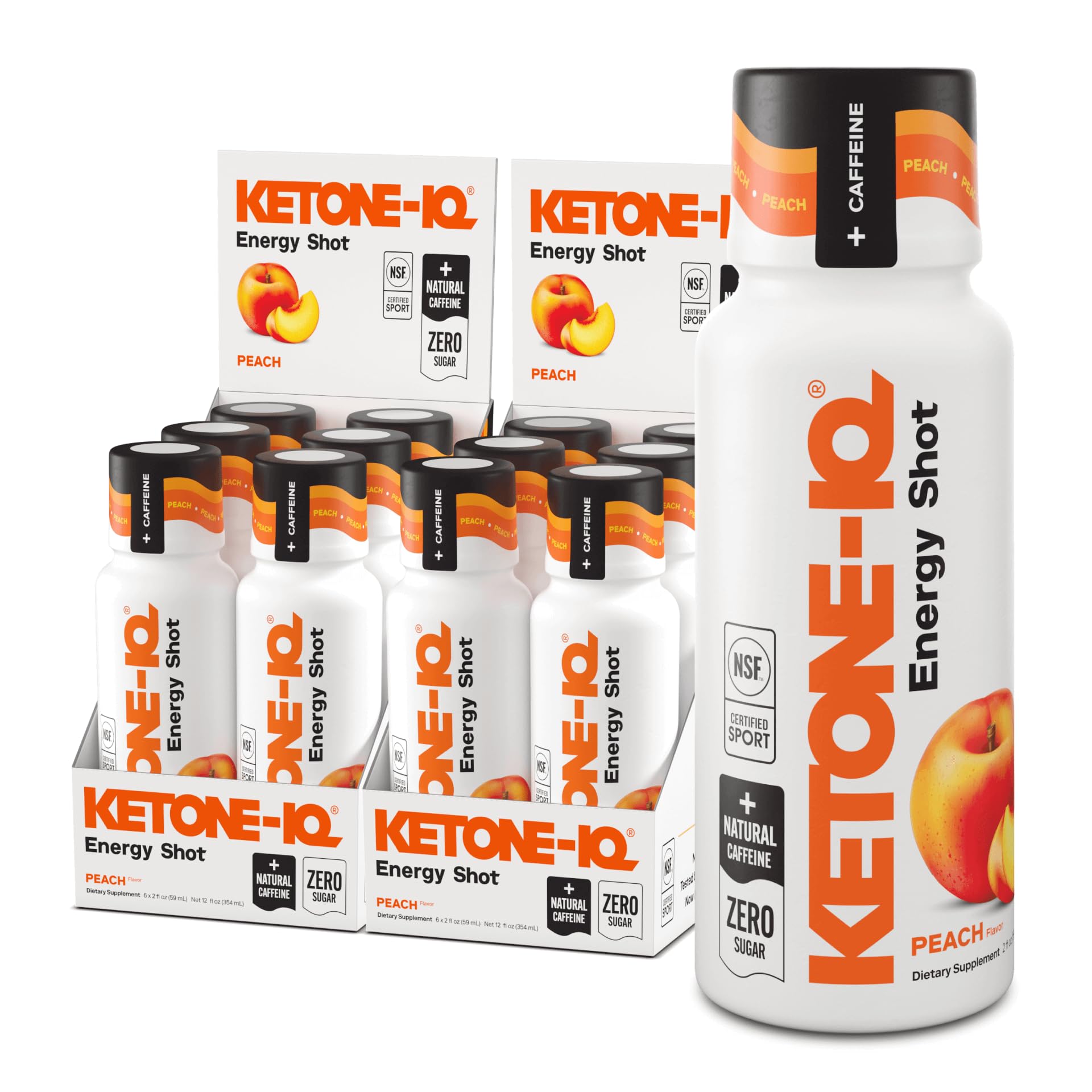 Ketone-IQ Shot thé vert bouteille : énergie durable sans sucre
