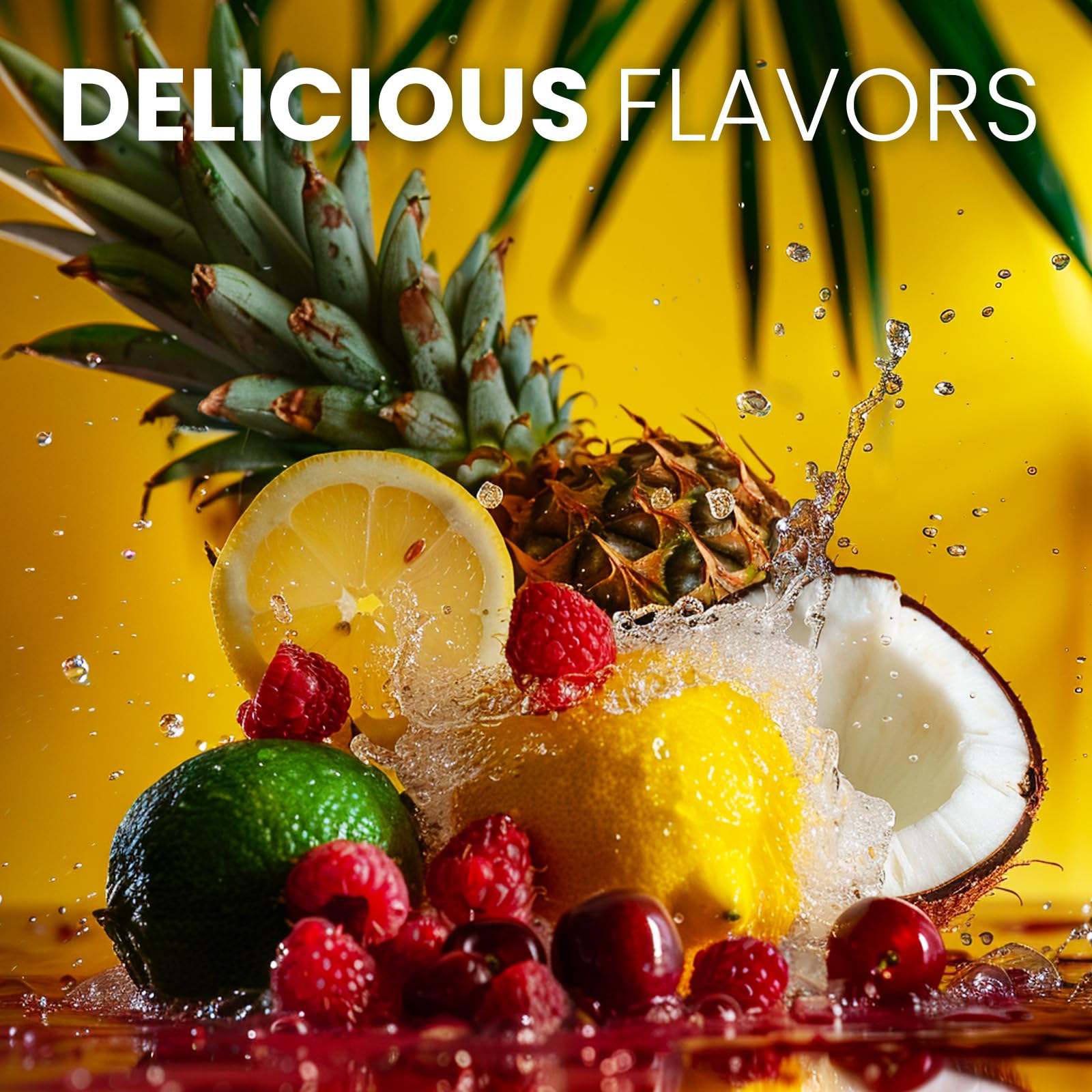 Keto Vitals Electrolytes Tropicaux boisson glacee avec saveur rafraichissante.