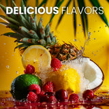 Keto Vitals Electrolytes Tropicaux boisson glacee avec saveur rafraichissante.