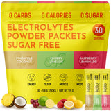 Keto Vitals Electrolytes Tropicaux en sachets-portables pour hydratation pratique en déplacement.
