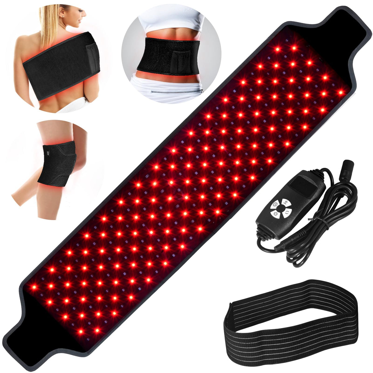 KETYWHA ceinture lumière rouge-corps pour soulagement potentiel des douleurs musculaires