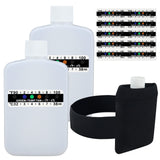 Bouteille KEVTVEK translucide et portable pour urine, lecture rapide.