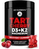 Bouteille KEY ELEMENTS Recovery cerise avec gommes gélifiées et effet sommeil probable.