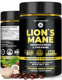 Emballage KEY ELEMENTS Lions Mane, gélules pratiques pour une routine quotidienne et concentration.