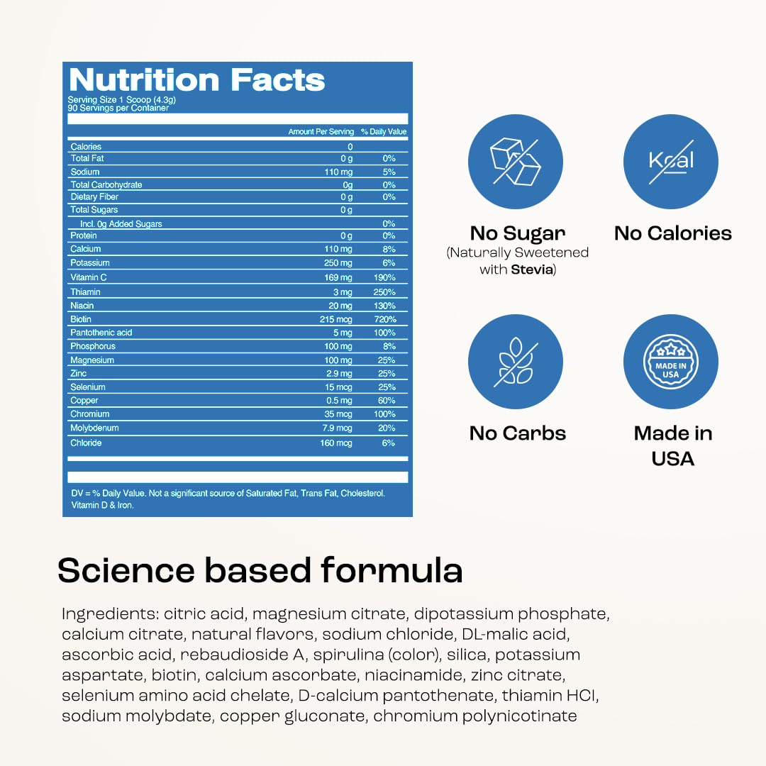 Key Nutrients ingrédients 18 vitamines et minéraux, soutien quotidien.