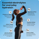 KEY NUTRIENTS Electrolytes Cherry Pom – 12 vitamines pour le soutien quotidien de l'énergie.