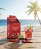 KEY NUTRIENTS Electrolytes Cherry Pom – eau froide avec saveur cerise-pom rafraîchissante.