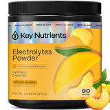 Key Nutrients électrolytes tropical peach mango packaging: hydratation pratique sans calories