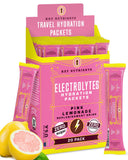 KEY NUTRIENTS électrolytes en poudre, sachet citron-rose – hydratation pratique après l'effort.