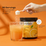 Préparation rapide de la boisson avec arôme orange acidulé KEY NUTRIENTS.