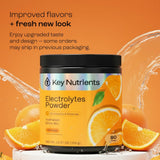 Sachet-dose électrolytes KEY NUTRIENTS, pratique pour l'entraînement.