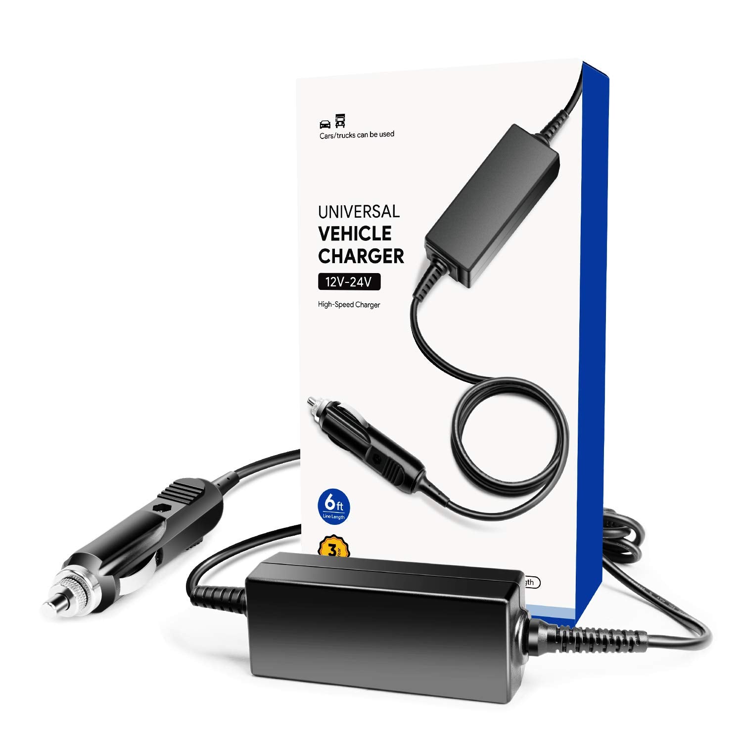 KFD chargeur voiture 12V/24V avec connectique; alimentation fiable pour CPAP en voyage