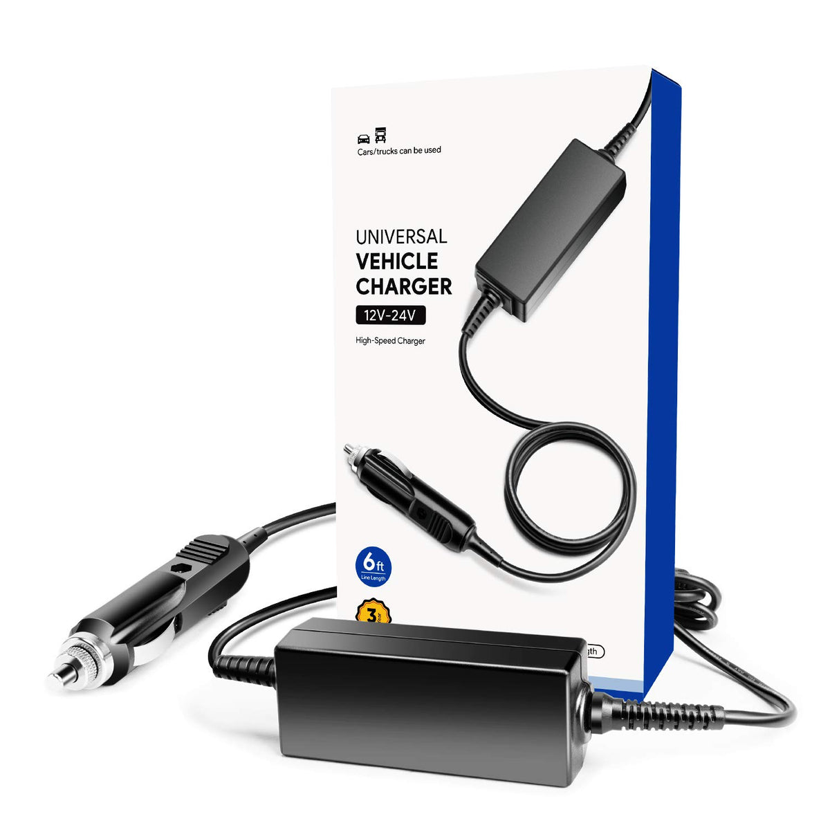 KFD chargeur voiture 12V/24V avec connectique; alimentation fiable pour CPAP en voyage
