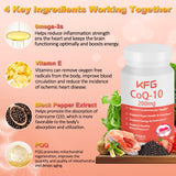 KFG CoQ10 200 mg, oméga-3: soutien immunitaire et santé cérébrale.