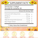 KFG CoQ10 200 mg: formule sans gluten et sans allergènes majeurs.