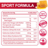 Gomme KGGCDD Keto ACV en gros plan, texture agréable et facile à mâcher.