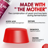 KGGCDD bonbons gélifiés céto ingrédients - vinaigre de cidre et vitamine B12 pour énergie naturelle.