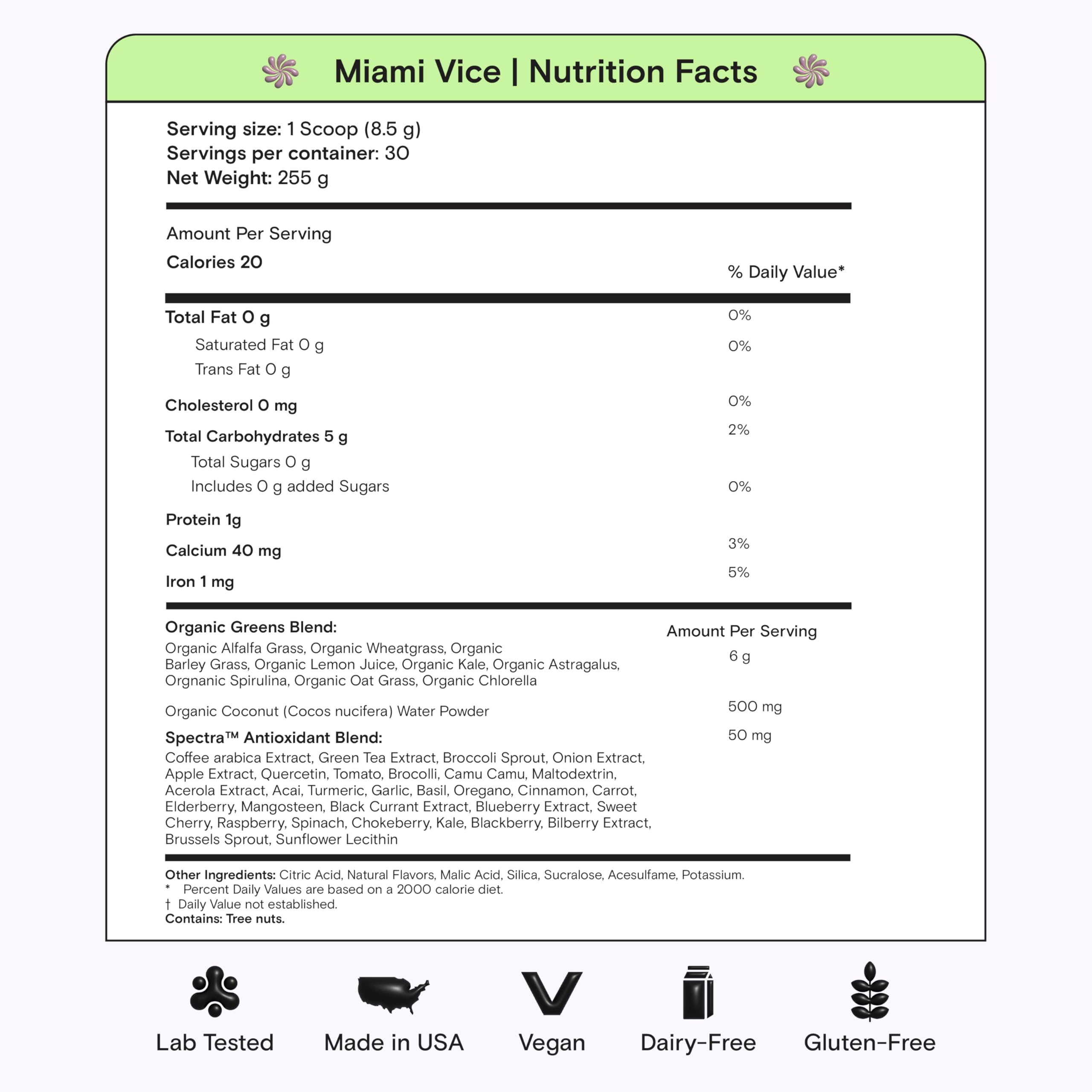 Kiala Nutrition Super Greens – dissolution facile dans l'eau froide.
