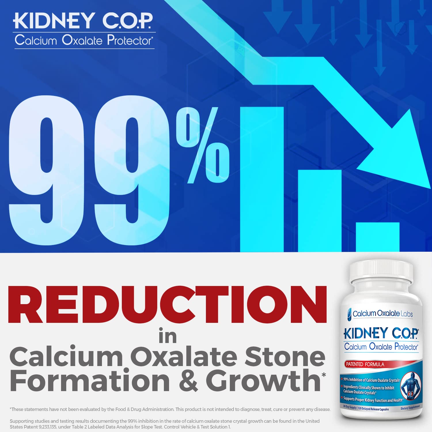 KIDNEY C.O.P. Capsules oxalate calcium — prise quotidienne pratique et efficace.