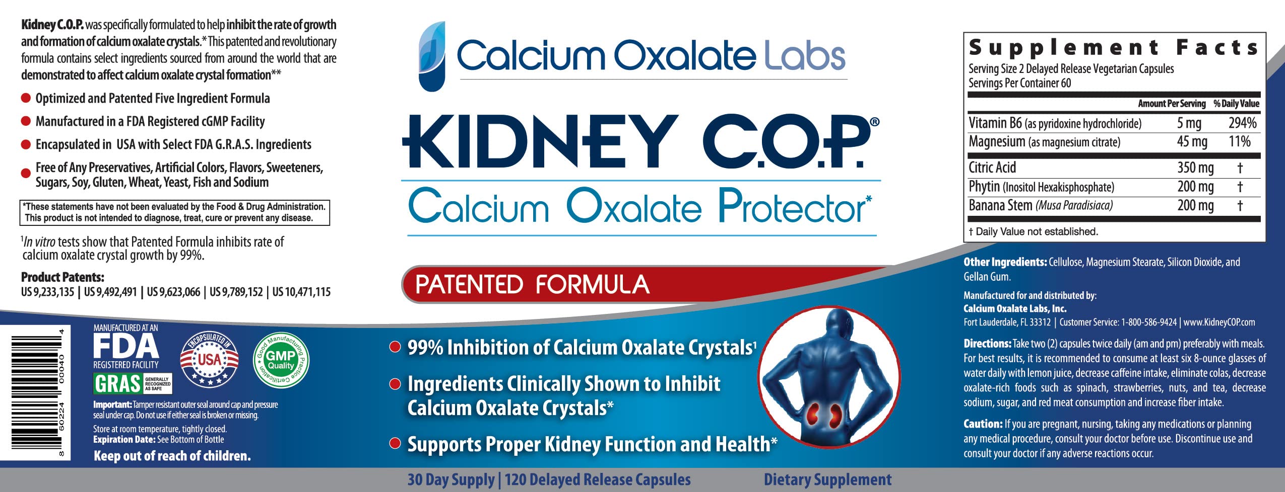 KIDNEY C.O.P. Verre d’eau avec capsules — utilisation simple au quotidien.