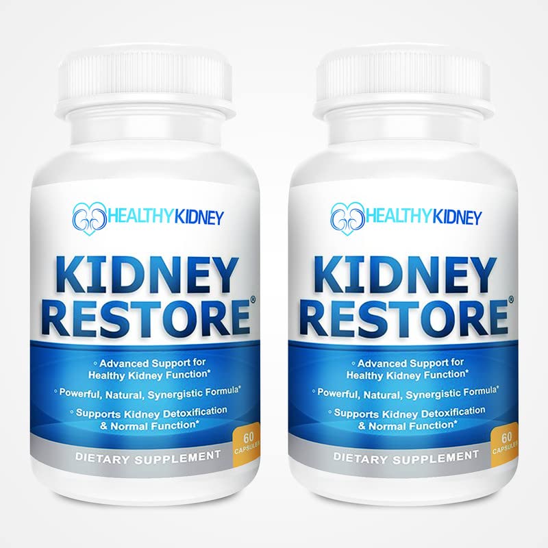 Kidney Restore, bouteille packshot montrant la présentation du produit et son utilisation potentielle.
