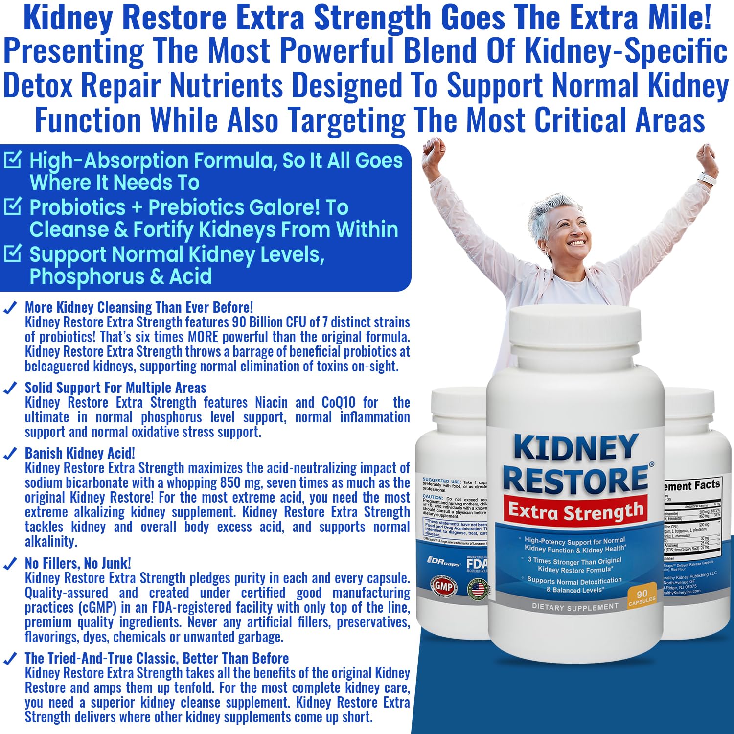 Kidney Restore CoQ10 – énergie cellulaire rénale et action antioxydante.