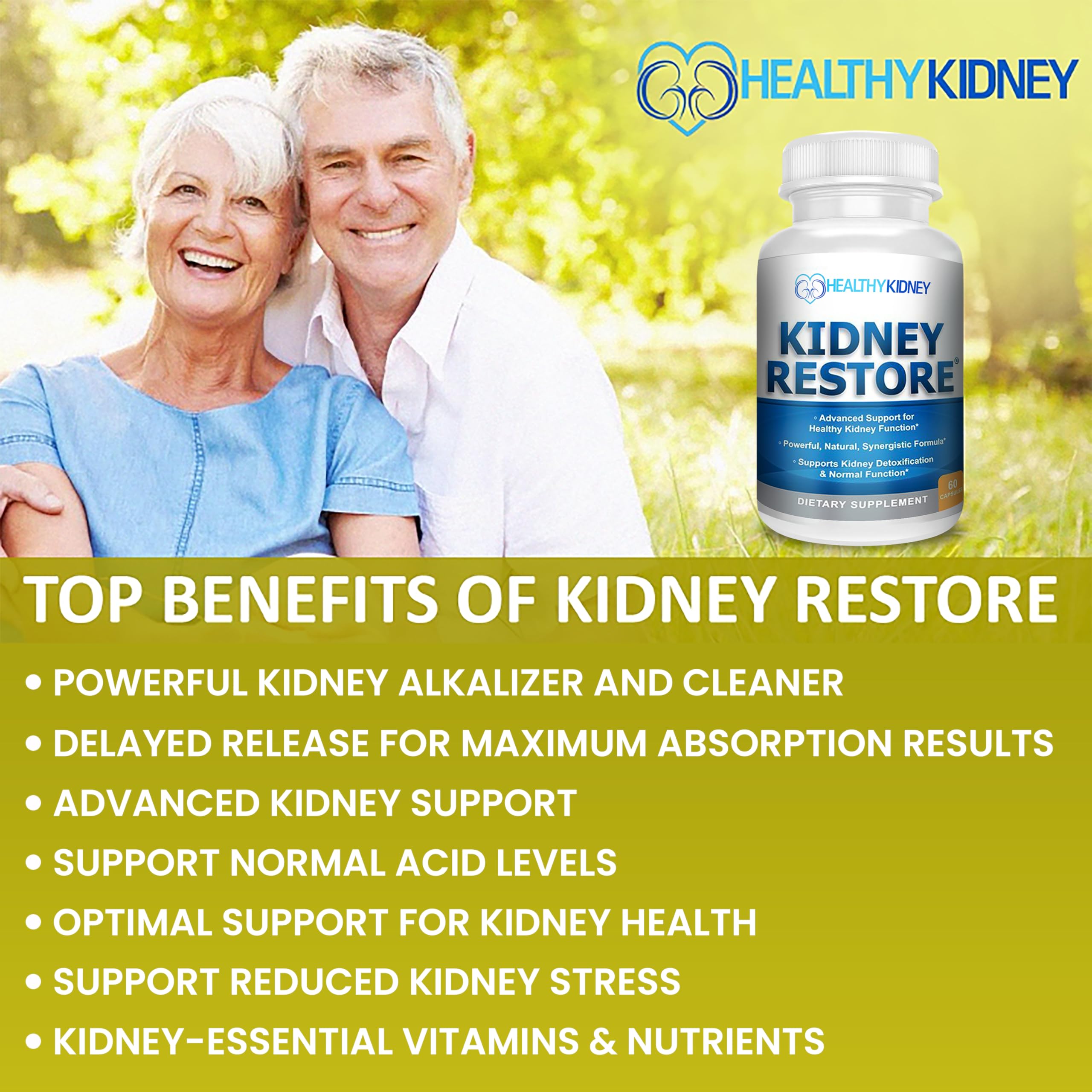 Kidney Restore – gélules visibles, intégration facile dans la routine.