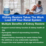 Kidney Restore – liste d'ingrédients, formulation ciblée pour le bien-être rénal.